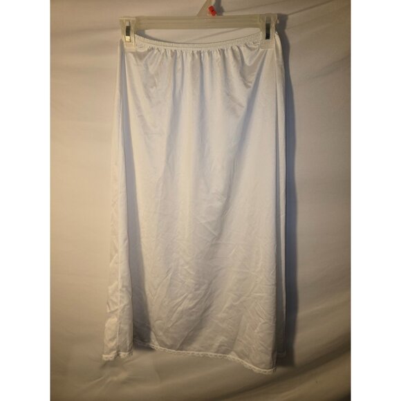 Vanity Fair Womens Size Small S Slip White Shapewear Sweet Retro Sexy - Picture 1 of 2